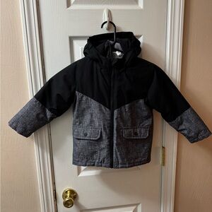 Swiss Tech Kids Black and Gray Puffer Jacket